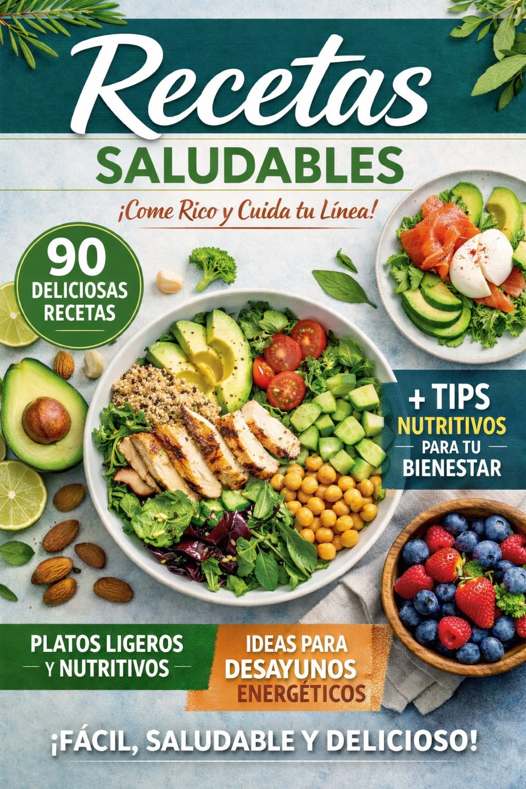 Recetas saludables + 3 Bonos de regalo